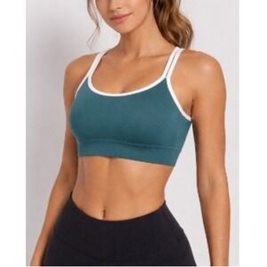 Wyn Republic Women's Marine On Call Racerback Sports Bra Size M NWT
